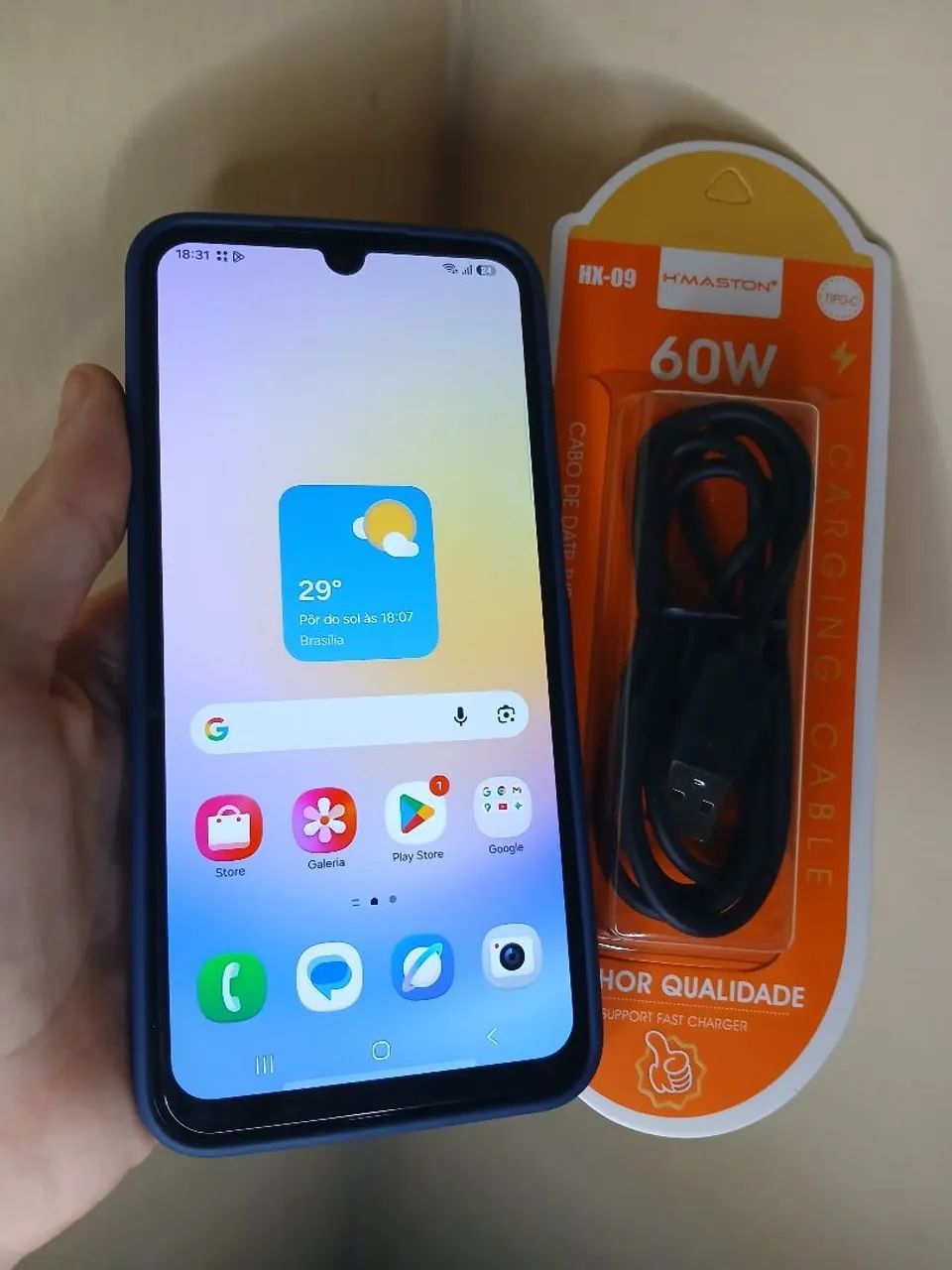 Celular Samsung A25 de 256gb 5g e possui NFC