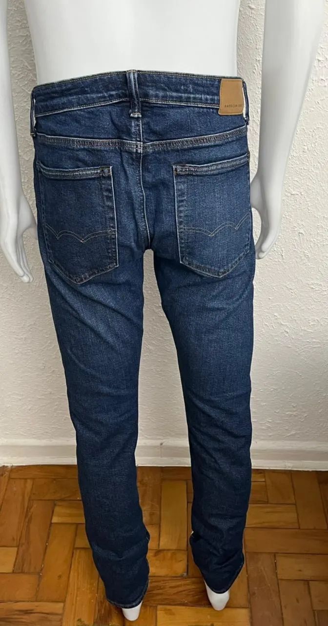 Calça Jeans American Eagle Tamanho 44 Slim Ótimo Estado - Foto 4