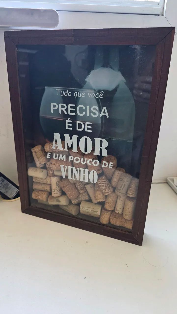 Kit quadros porta Moedas e Rolhas