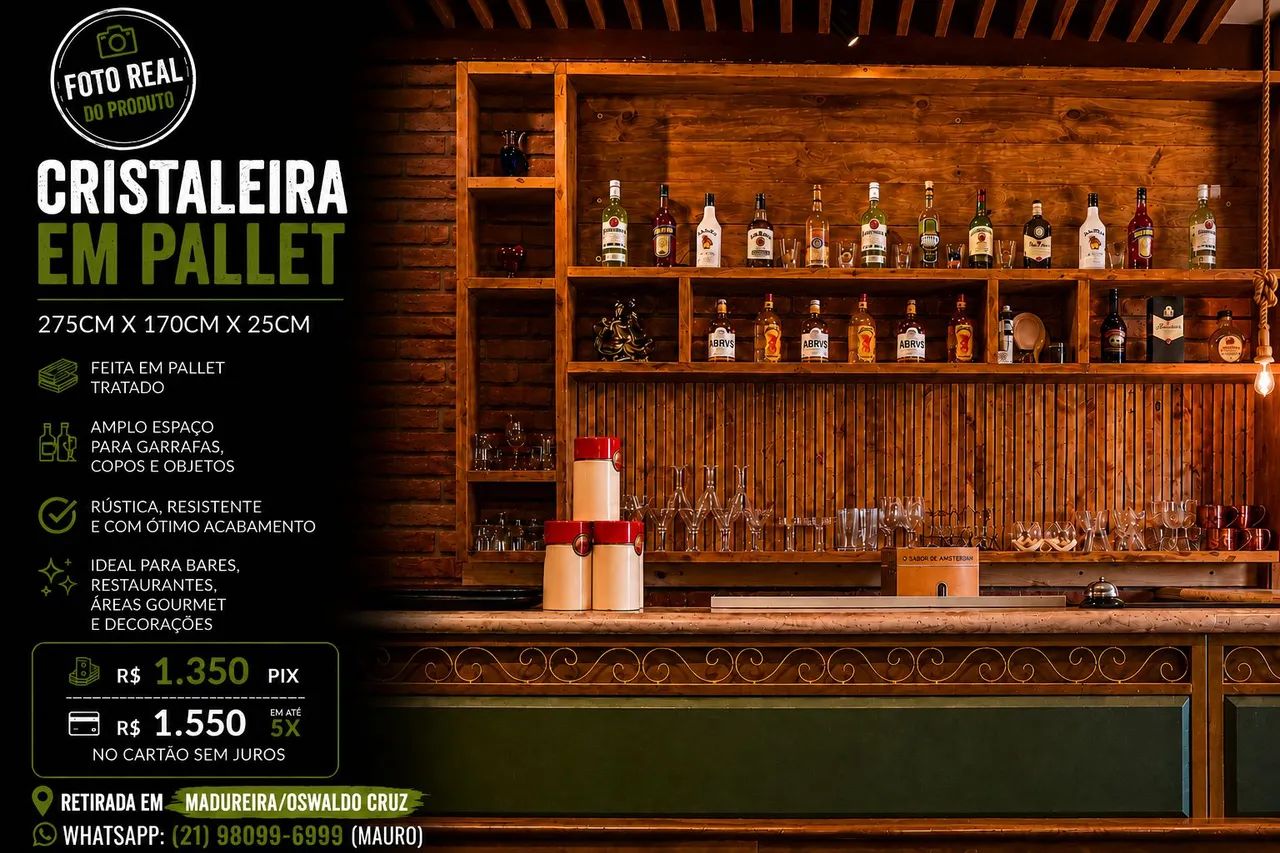 Cristaleira em Pallete