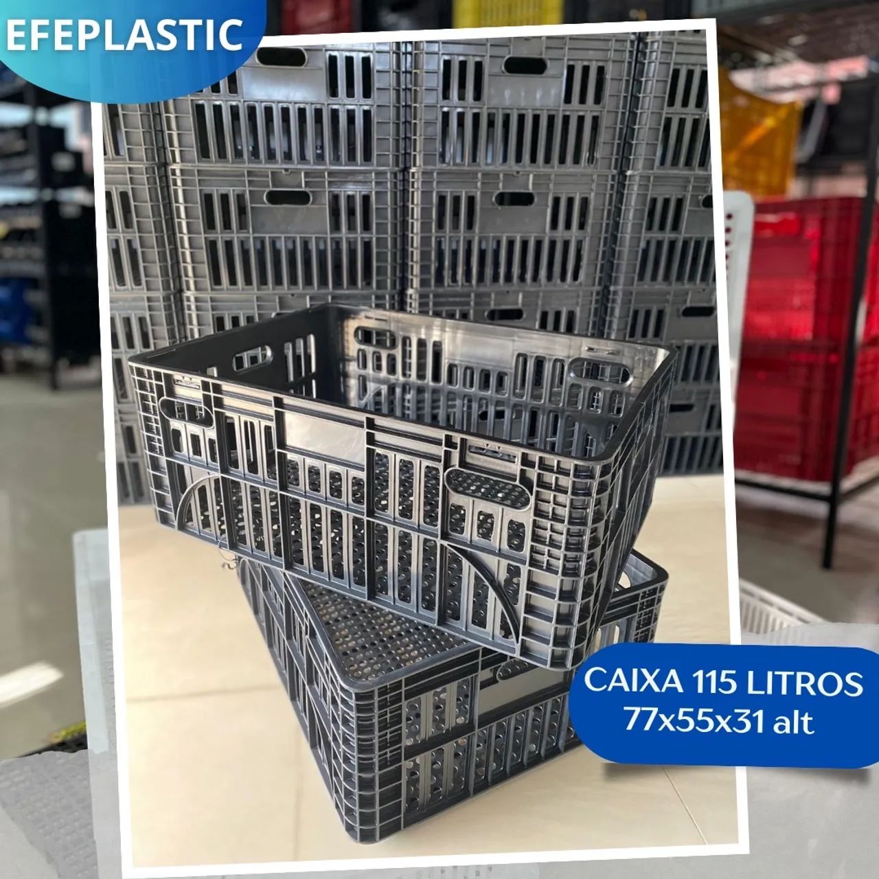 Caixa plástica 115 litros  - Foto 3