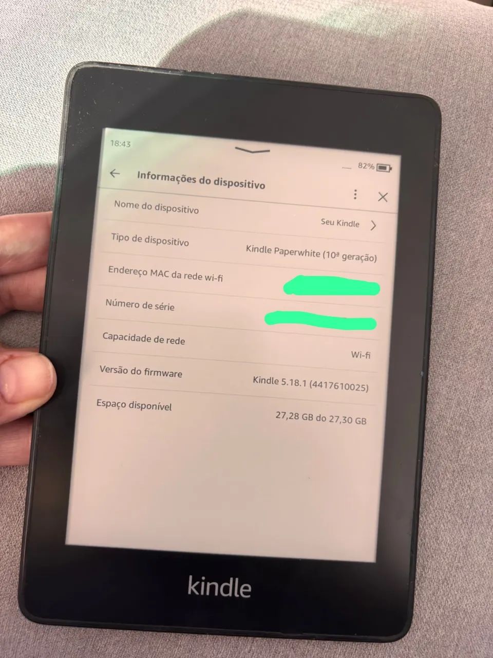 Kindle Paperwhite 10ª Gen 32GB em ótimo estado - Foto 3