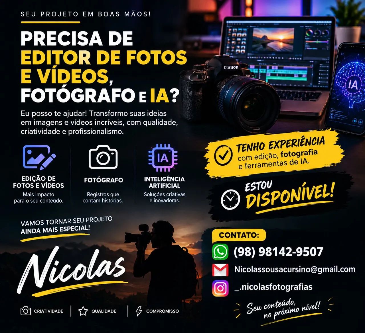 Preços a negociar.