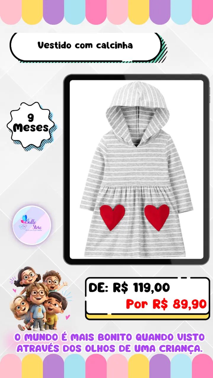 Vestido Carters 9 Meses