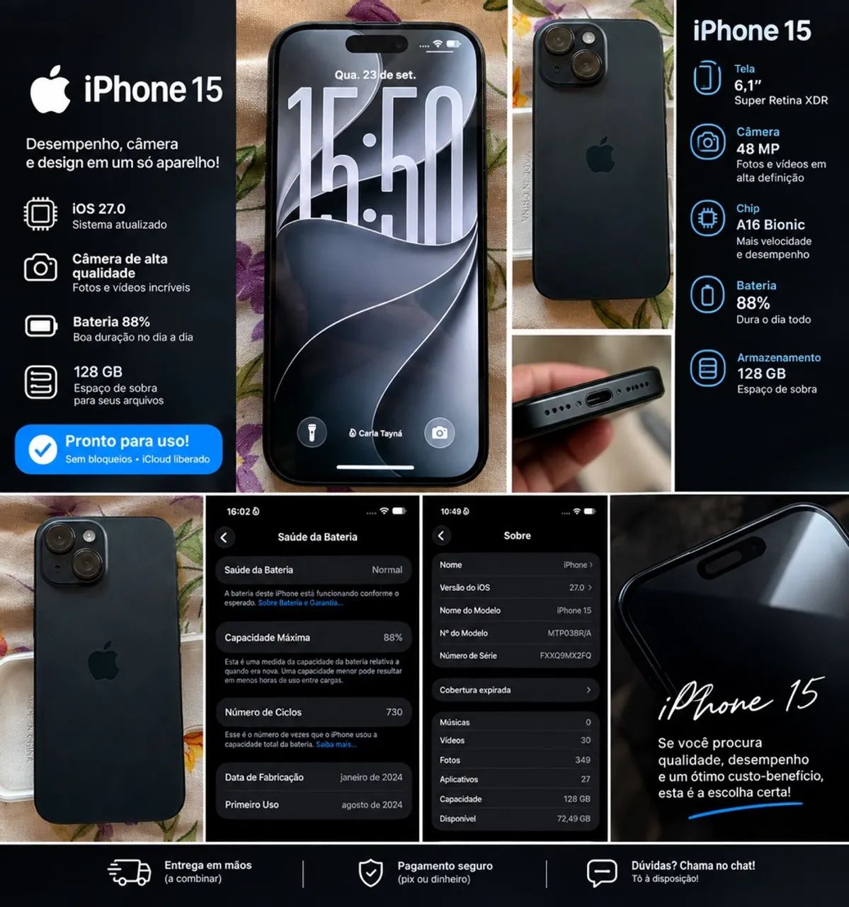 iPhone 15 normal