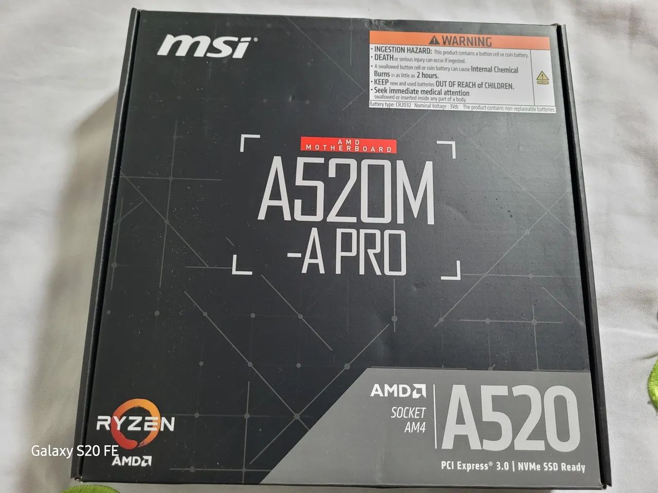 PLACA MÃE MSI A520M-A PRO (NOVA) - Foto 2