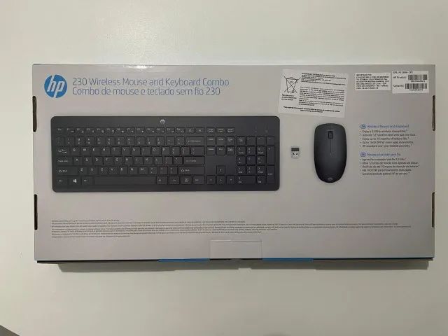 Teclado e Mouse Sem Fio HP