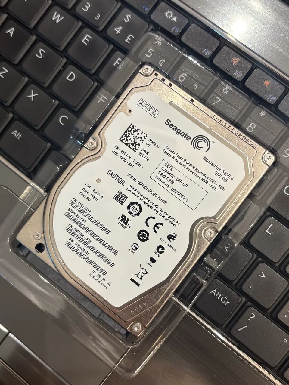 HD de notebook Seagate 500gb