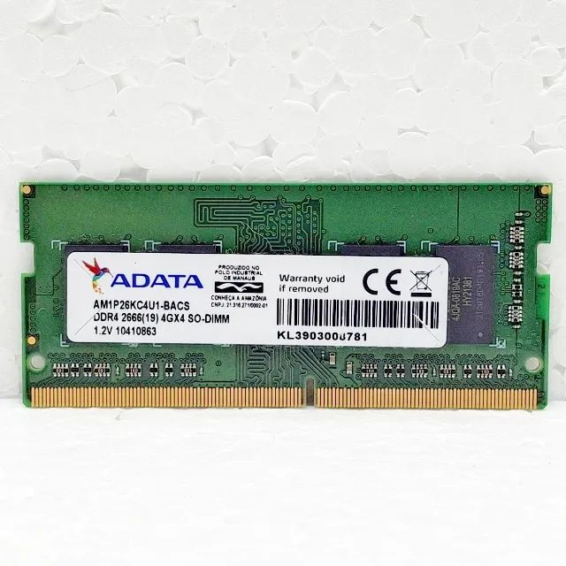 Memória RAM Notebook 4GB DDR4 2666 SODimm ADATA