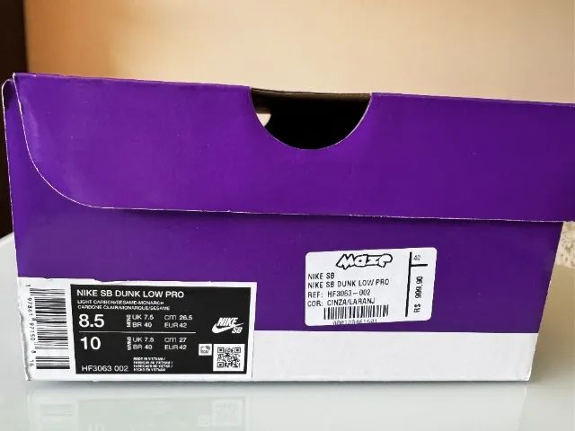 Nike SB Dunk Low Nike SB Dunk Low Light Carbon Monarch - Foto 5