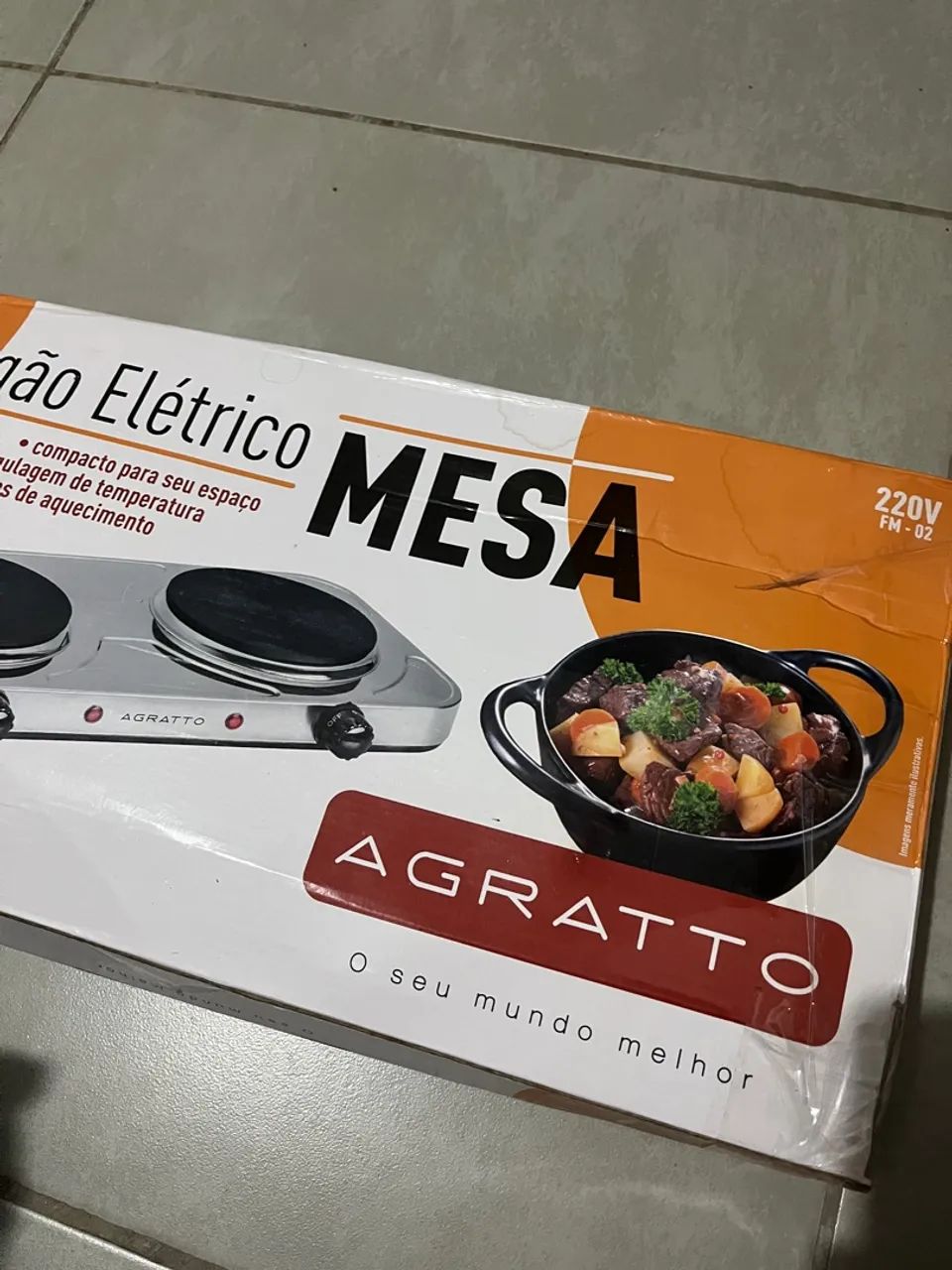 Fogão elétrico 2 bocas 