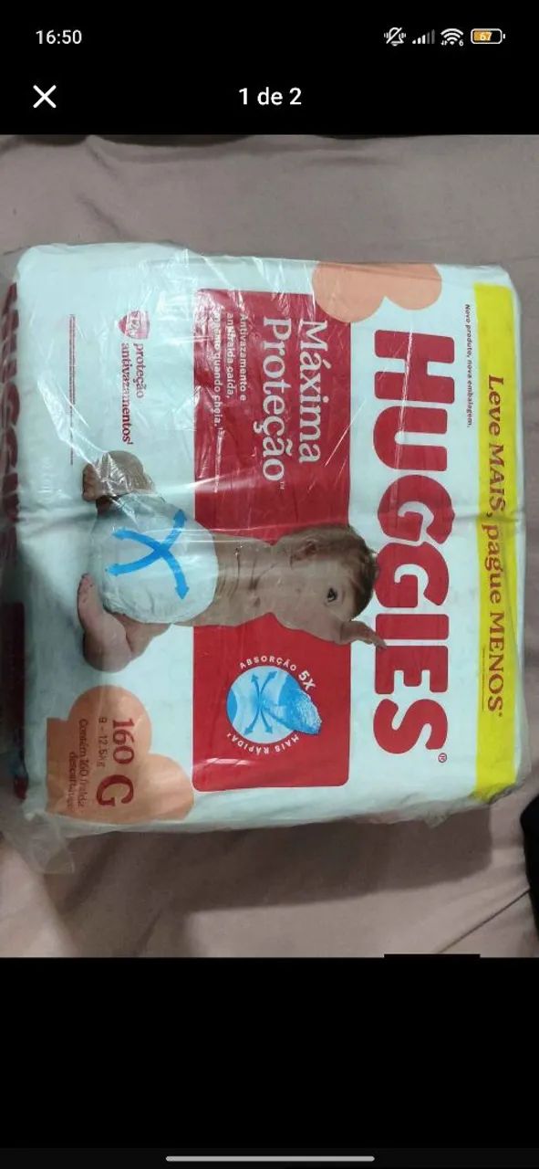Fralda HUGGIES G 