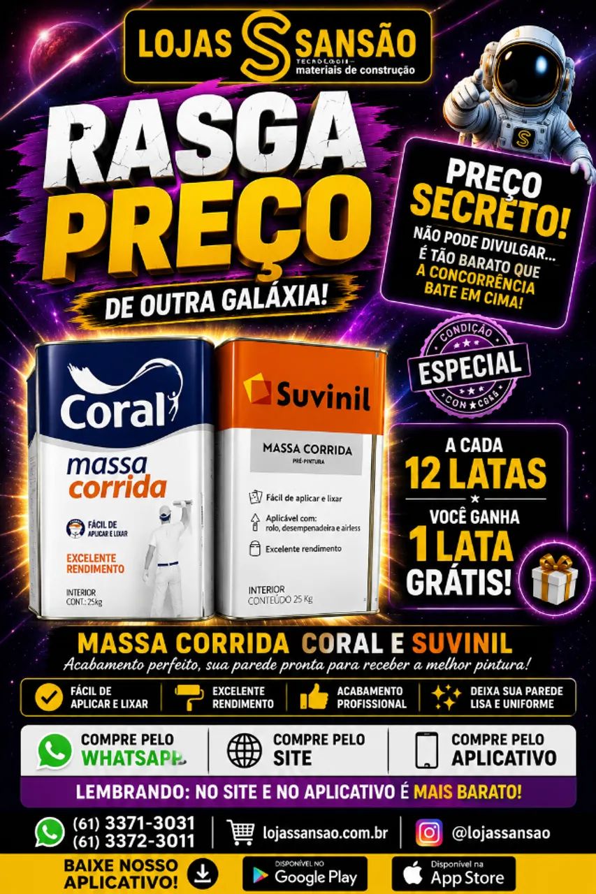 MASSA CORRIODA CORAL OU SUVINIL 25 KG