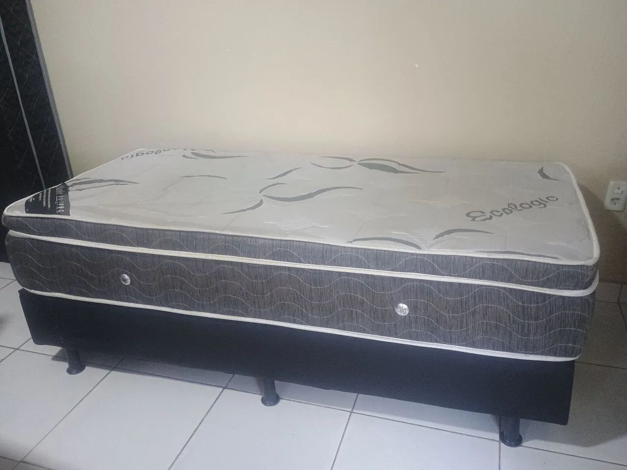 Cama box casal base e o colchão molas ensacadas  - Foto 2