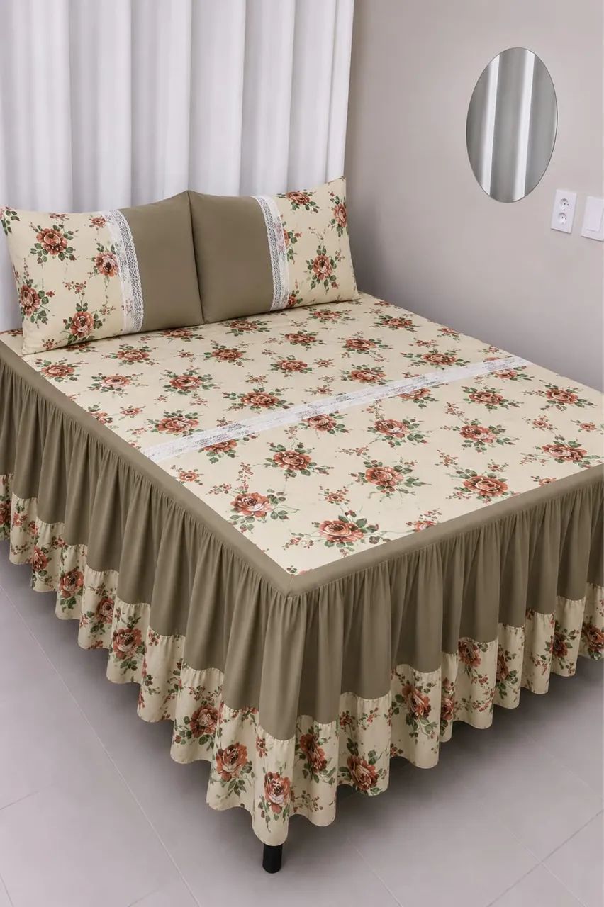 ? Jogo de Cama Completo Estampado Araras ? - Foto 2