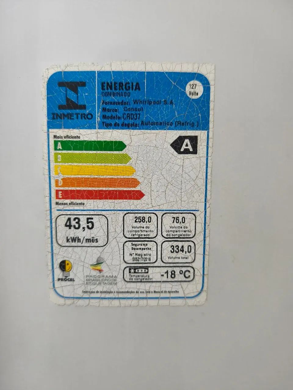 Geladeira consul 334L - 127V - Geladeiras e Freezers