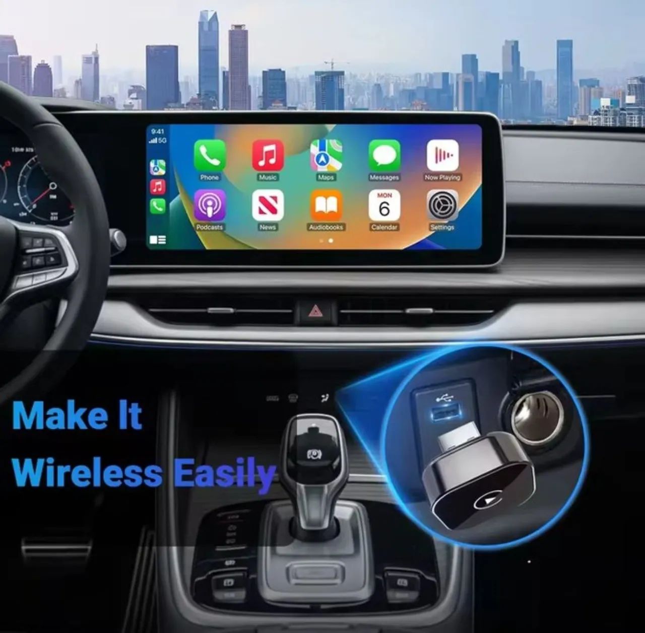 Adaptador Wireless XUDA para Android Auto e Apple Carplay - Foto 2