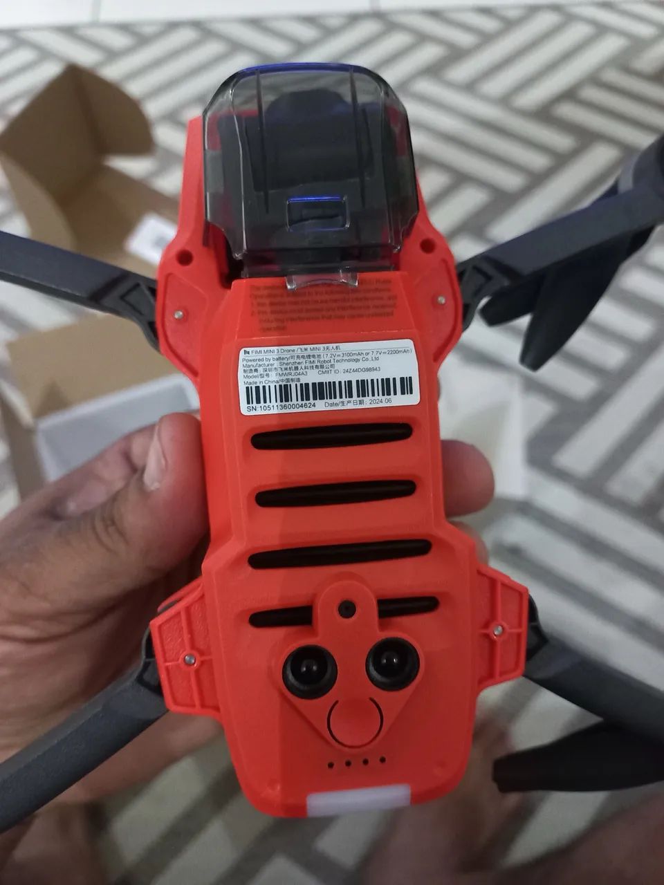 Drone fimi mini 3 laranja 3 eixo câmera  - Foto 3