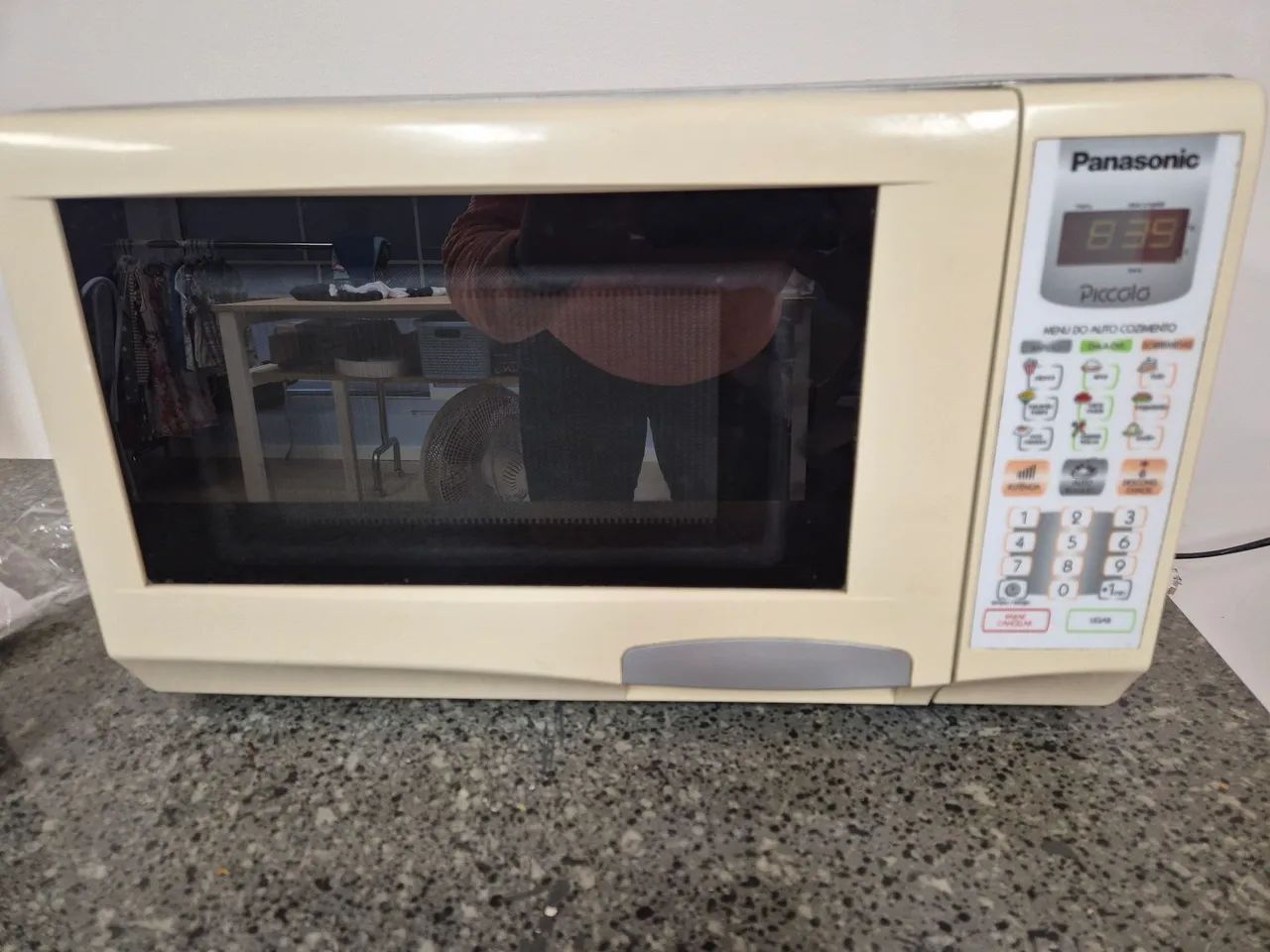 Microondas funcionando