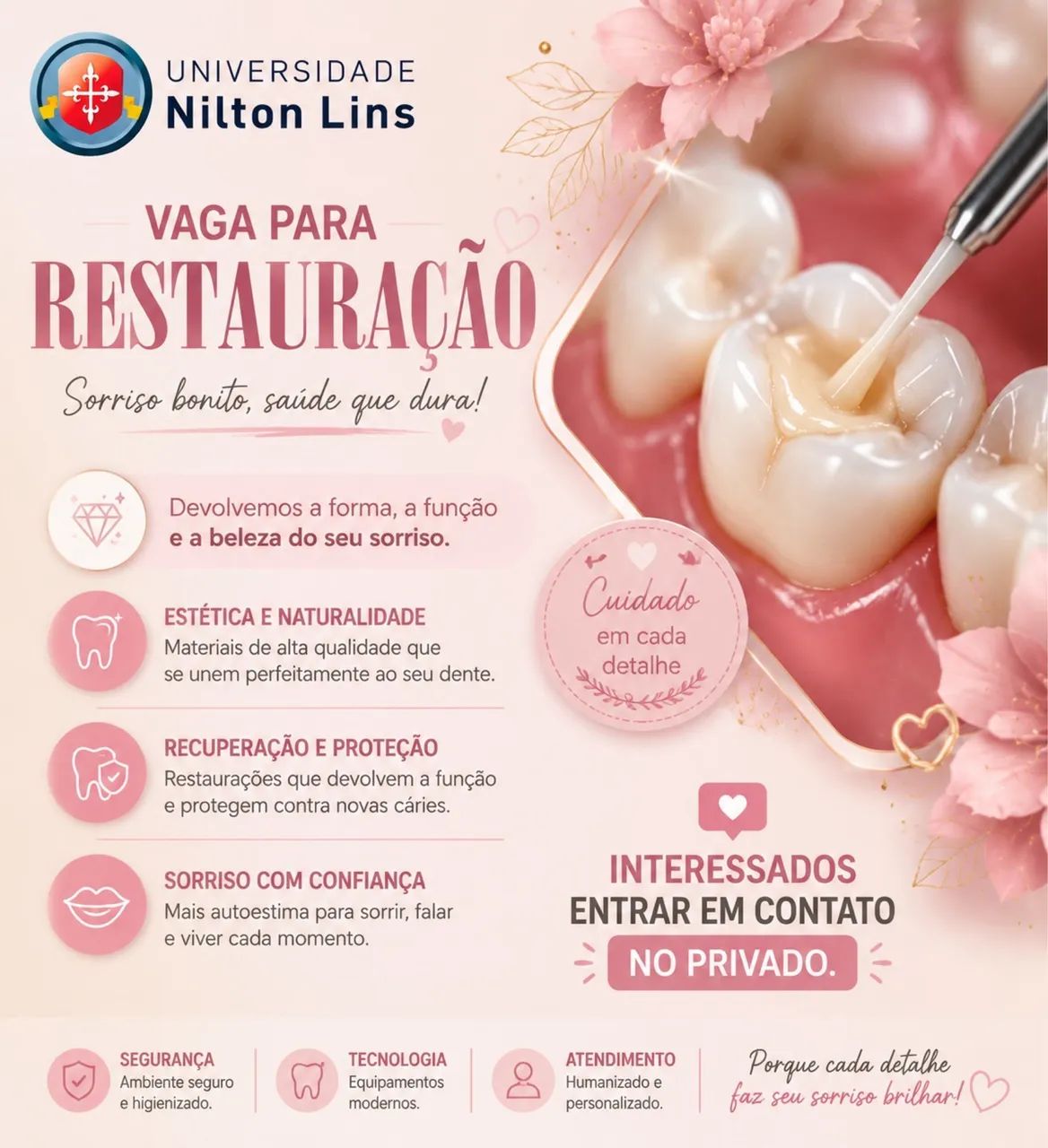 PRECISANDO DE PACIENTES PARA RESTAURAÇÃO (GR4T1S)