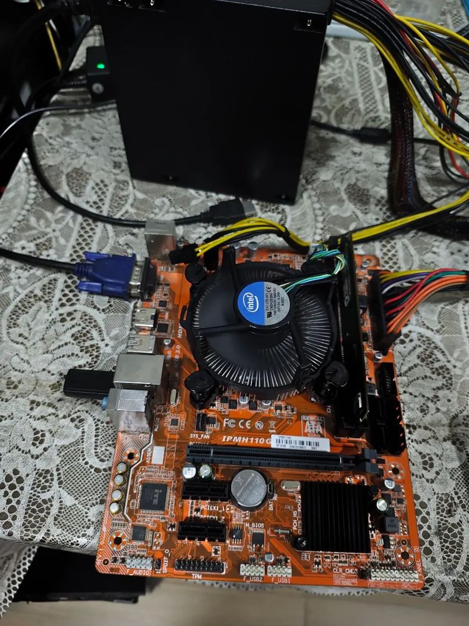 Placa Pc ware h110g ddr4 + processador Intel core i3 6100 - Foto 3