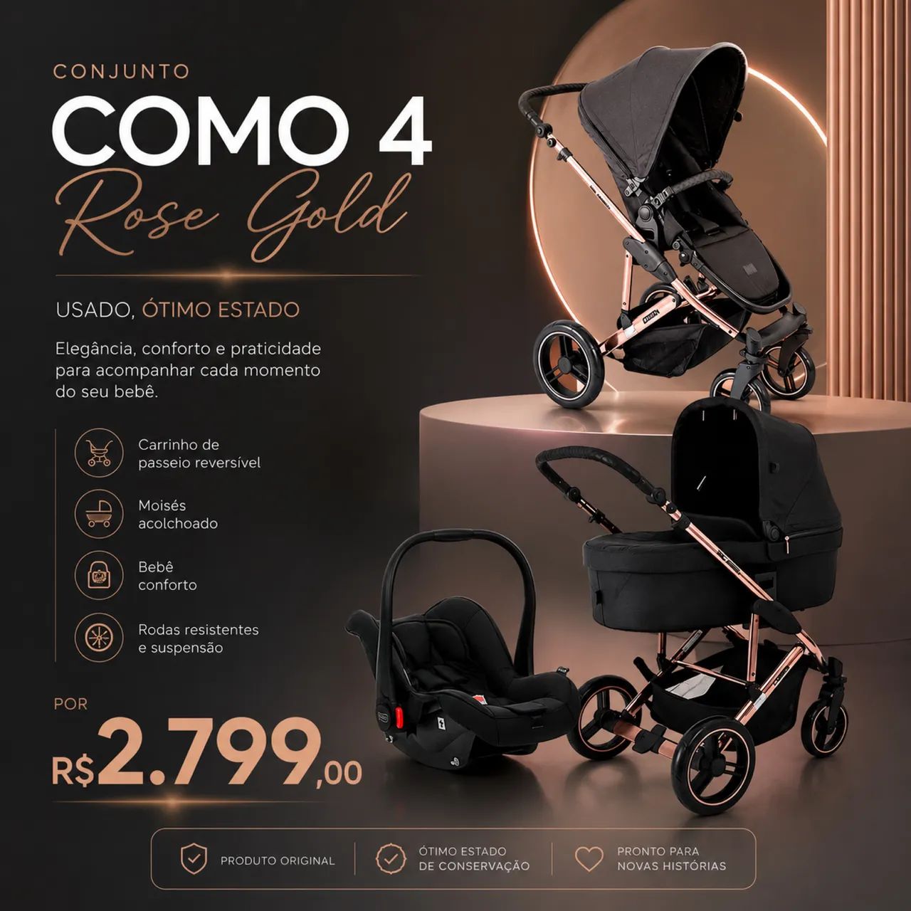 Carrinho COMO 4 abc design 