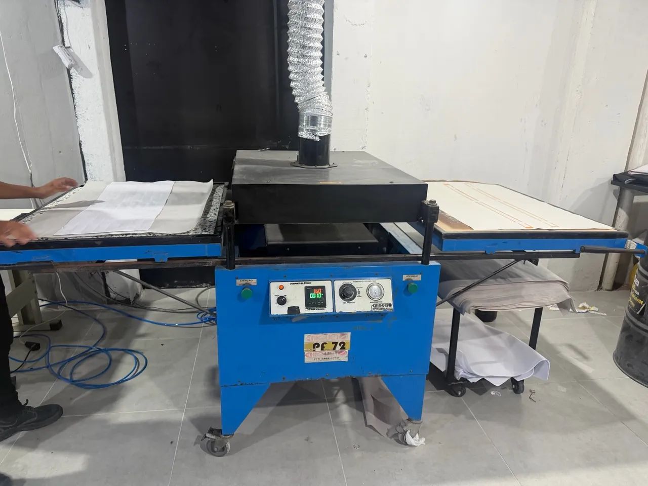 PRENSA PNEUMÁTICA CHIGUETO PF 72 - 100 × 80 CM - Foto 5