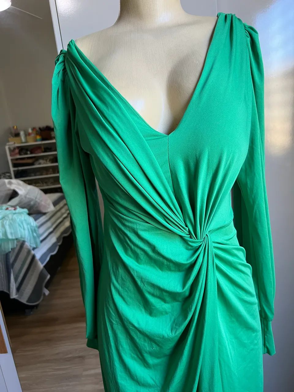 Vestido verde - Bazar - Foto 2