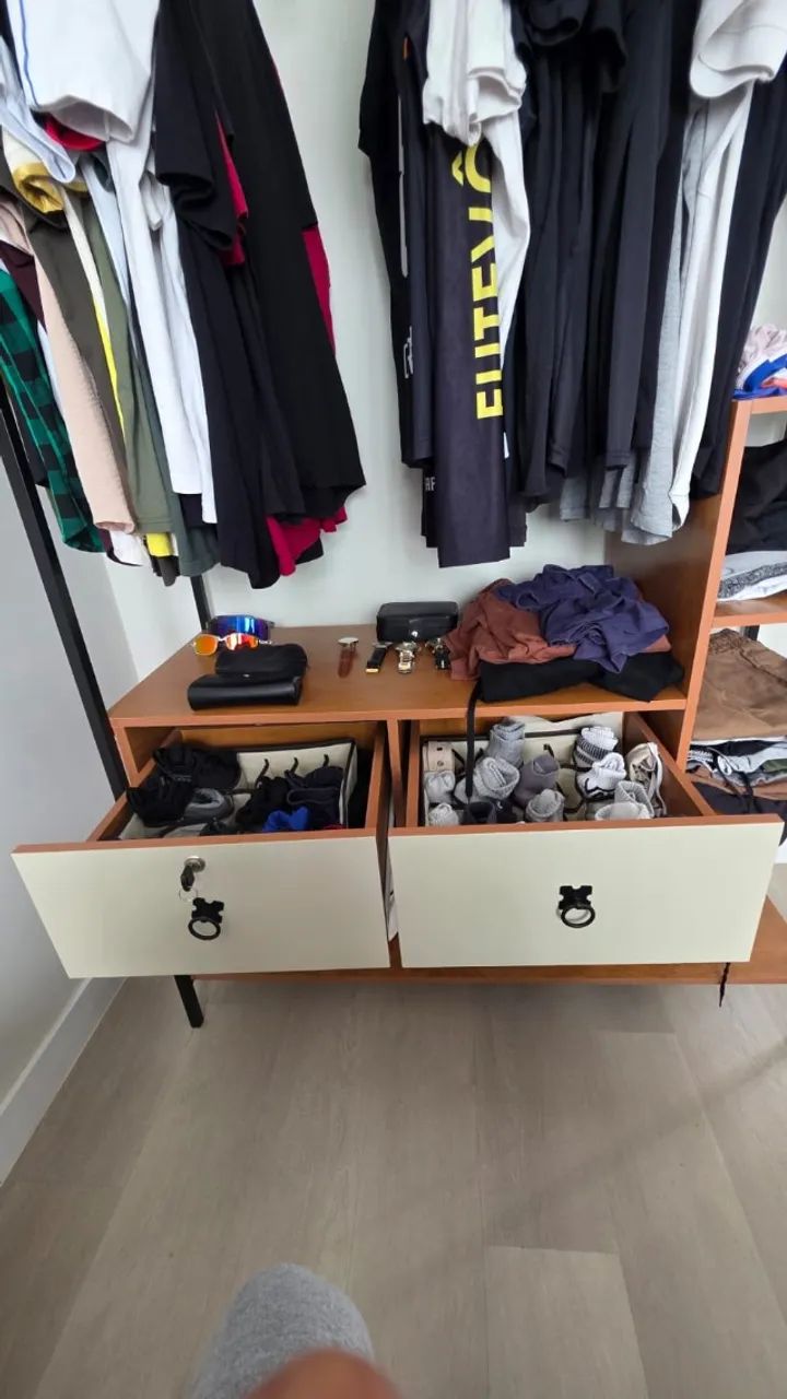 Closet Industrial em Aço e MDF | 2 Gavetas | Excelente Estado - Foto 3