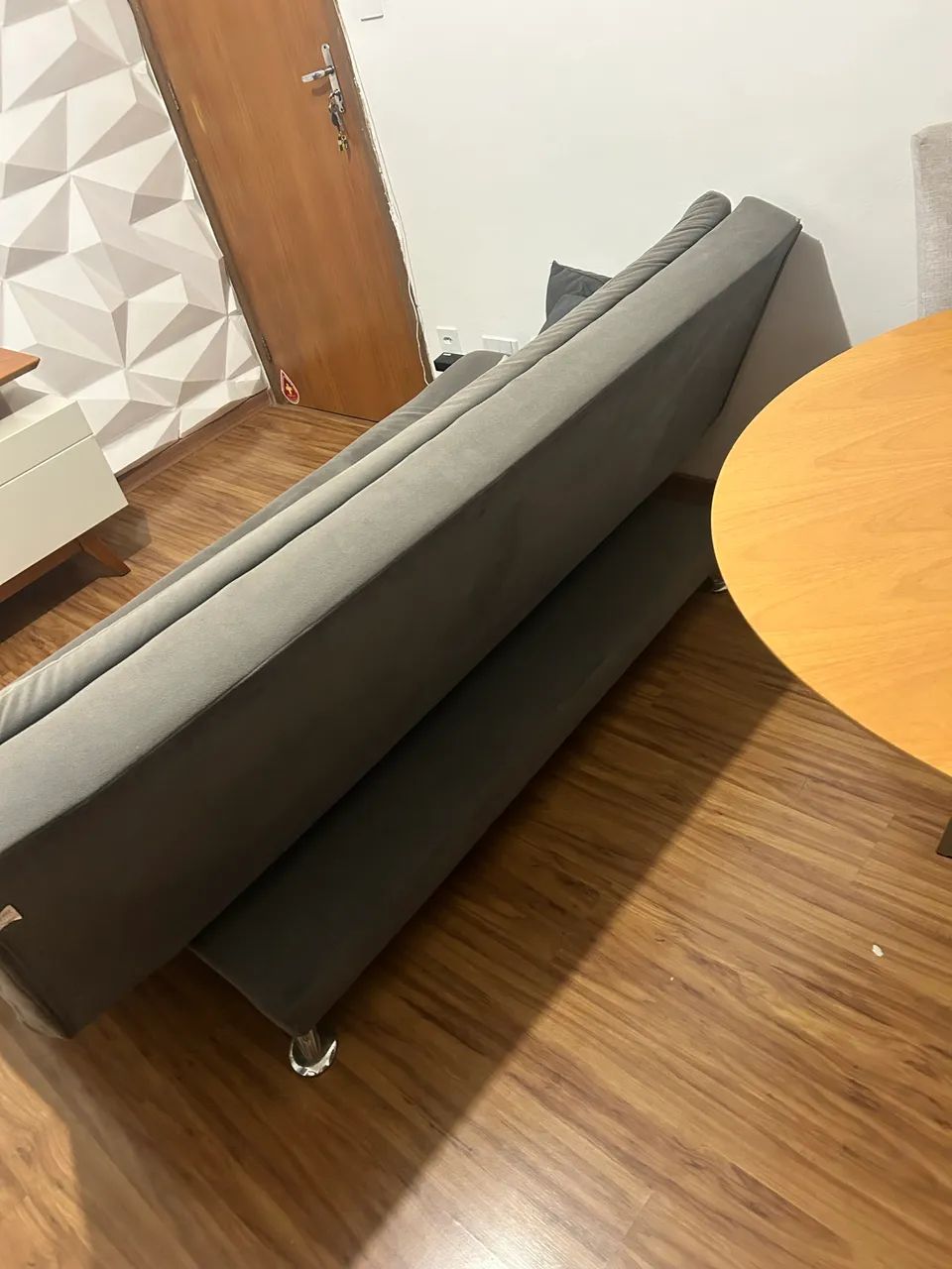 Sofá cama-cinza  - Foto 3