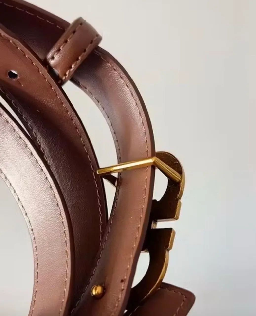 cinto feminino salvatore ferragamo - caramelo  - Foto 2