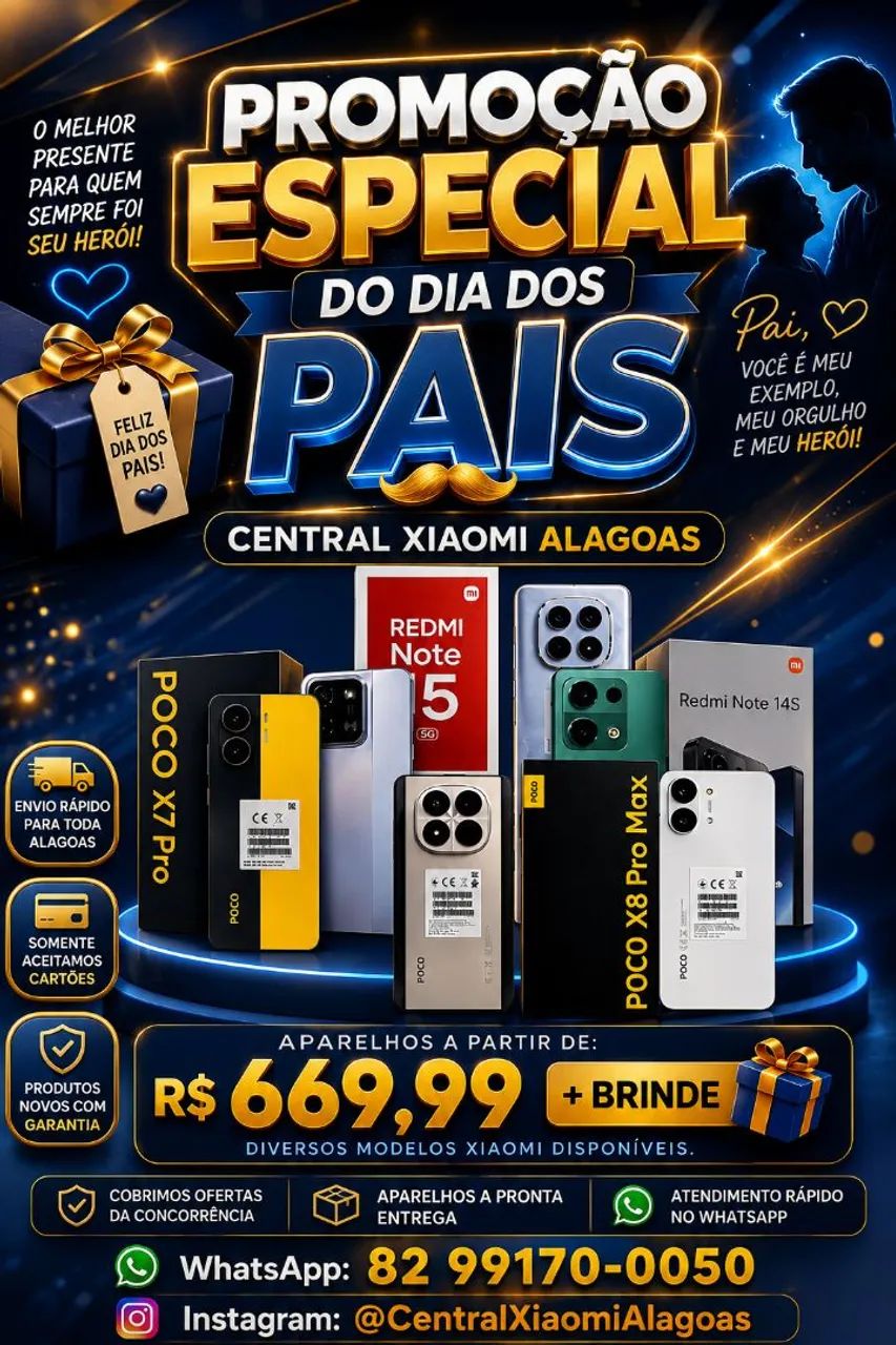 Xiaomi Poco X8 Pro Max 5G, Redmi Note 15 Pro Plus 5G e Diversos Modelos - PROMOÇÃO 