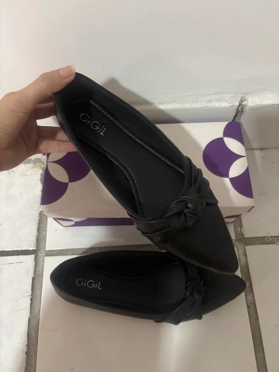 Sapatilha preta TAM 37 - Foto 2