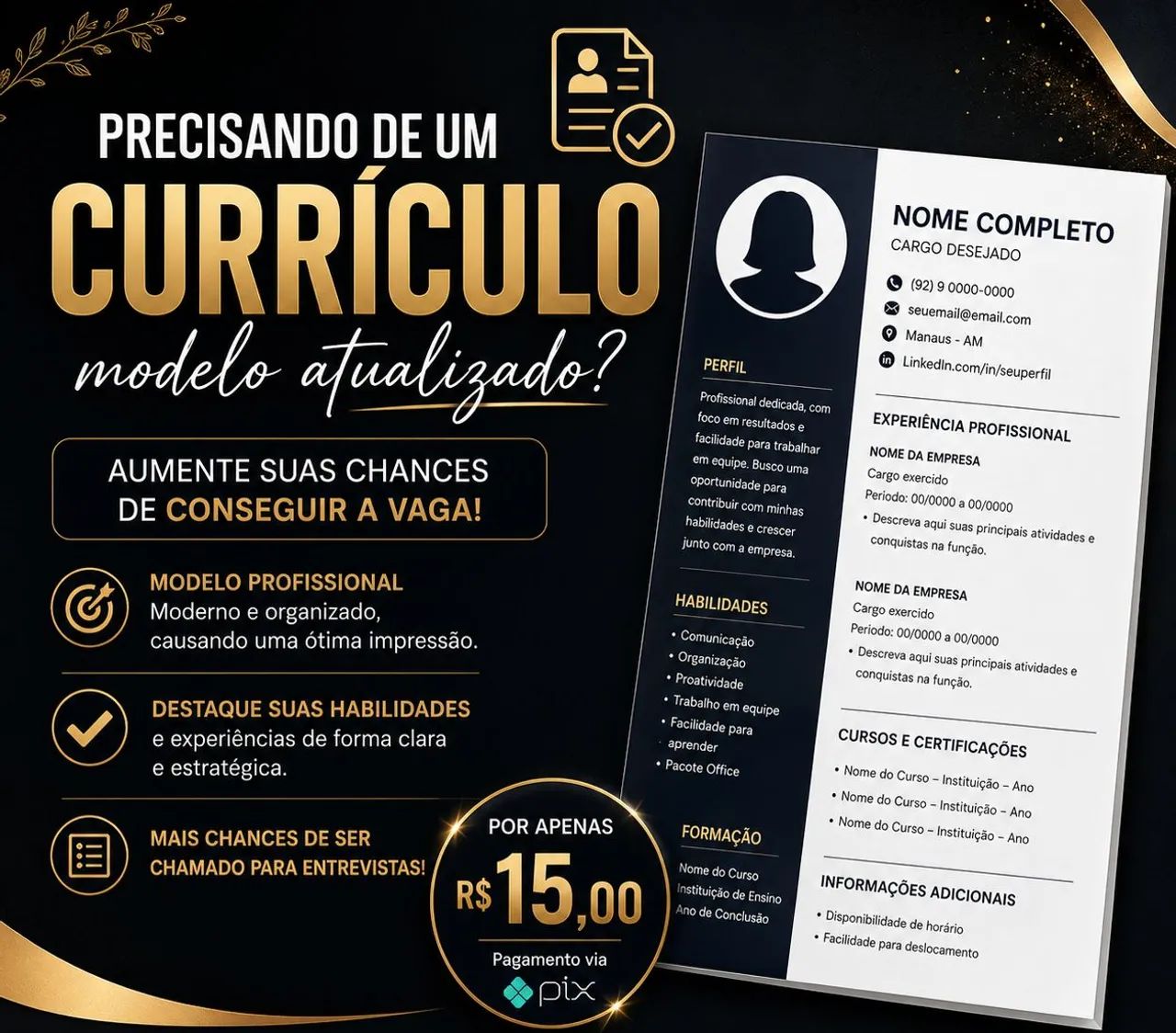 Faço currículos