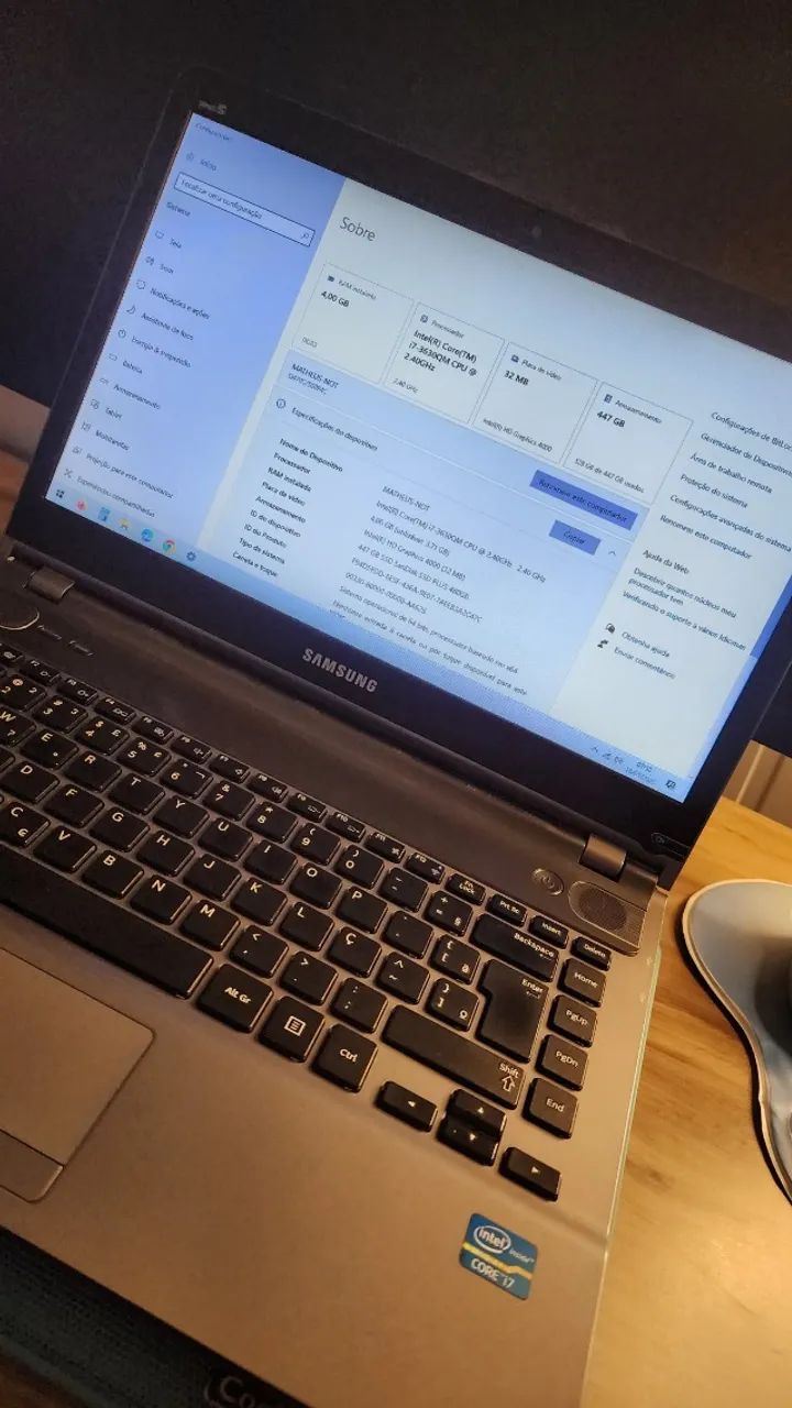 Notebook Samsung Série 5 Core i7 SSD 480GB + Cooler Master - Foto 3