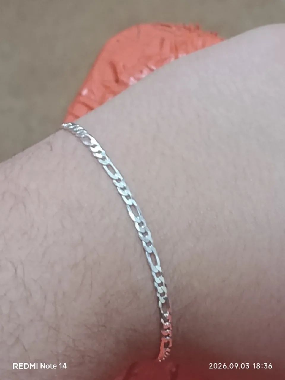 Pulseira de prata original 925 3x1 3g  - Foto 4