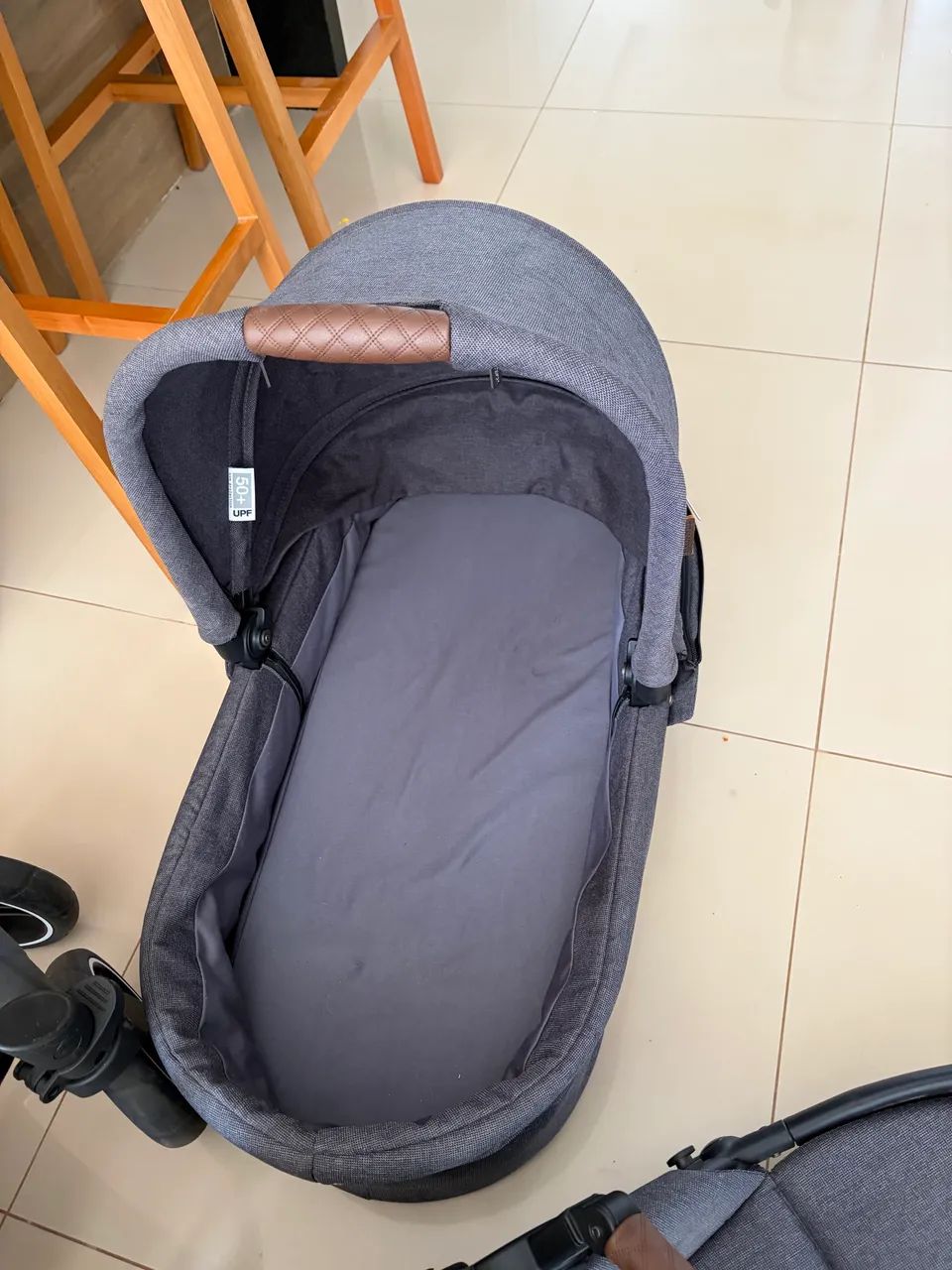 Kit bebê conforte carrinho e Moisés  ABC  - Foto 4