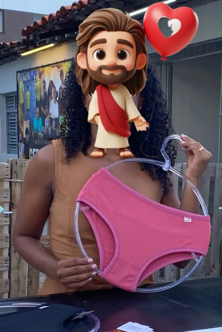 Cabide redondo em acrílico para lingerie | calcinha | biquíni 