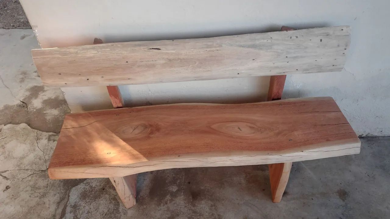 Mesa rústica de madeira  - Foto 2
