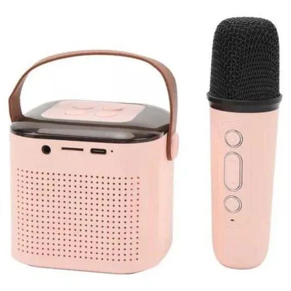 Mini Caixa de Som Bluetooth com Microfone Karaokê Infantil - Foto 6