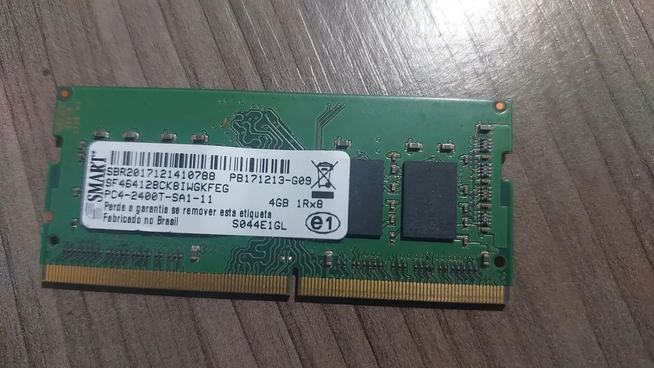 Memória DDR4 4GB Smart Sodimm 