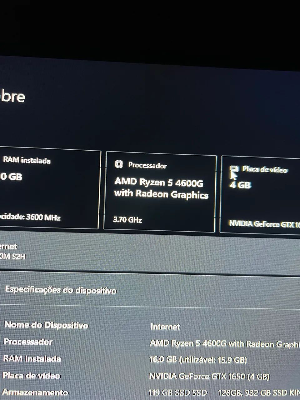 Ryzen 5 4600G + Caixa Original | Perfeito Estado | AM4  - Foto 3