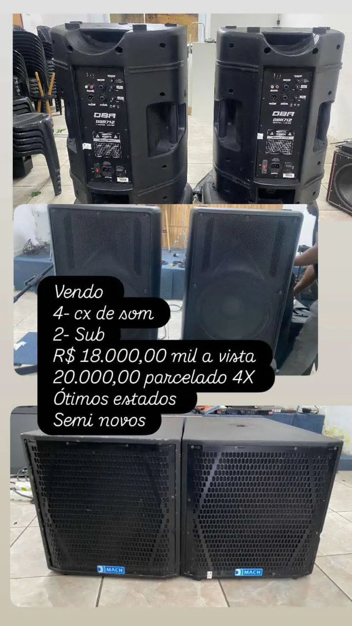 Aparelho som profissional 