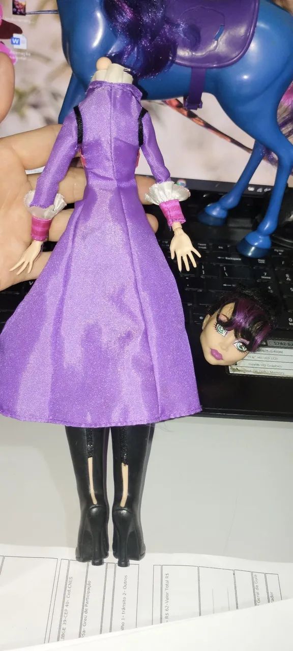 Boneca monster high diretora sem cabeça e pesadelo - Foto 3