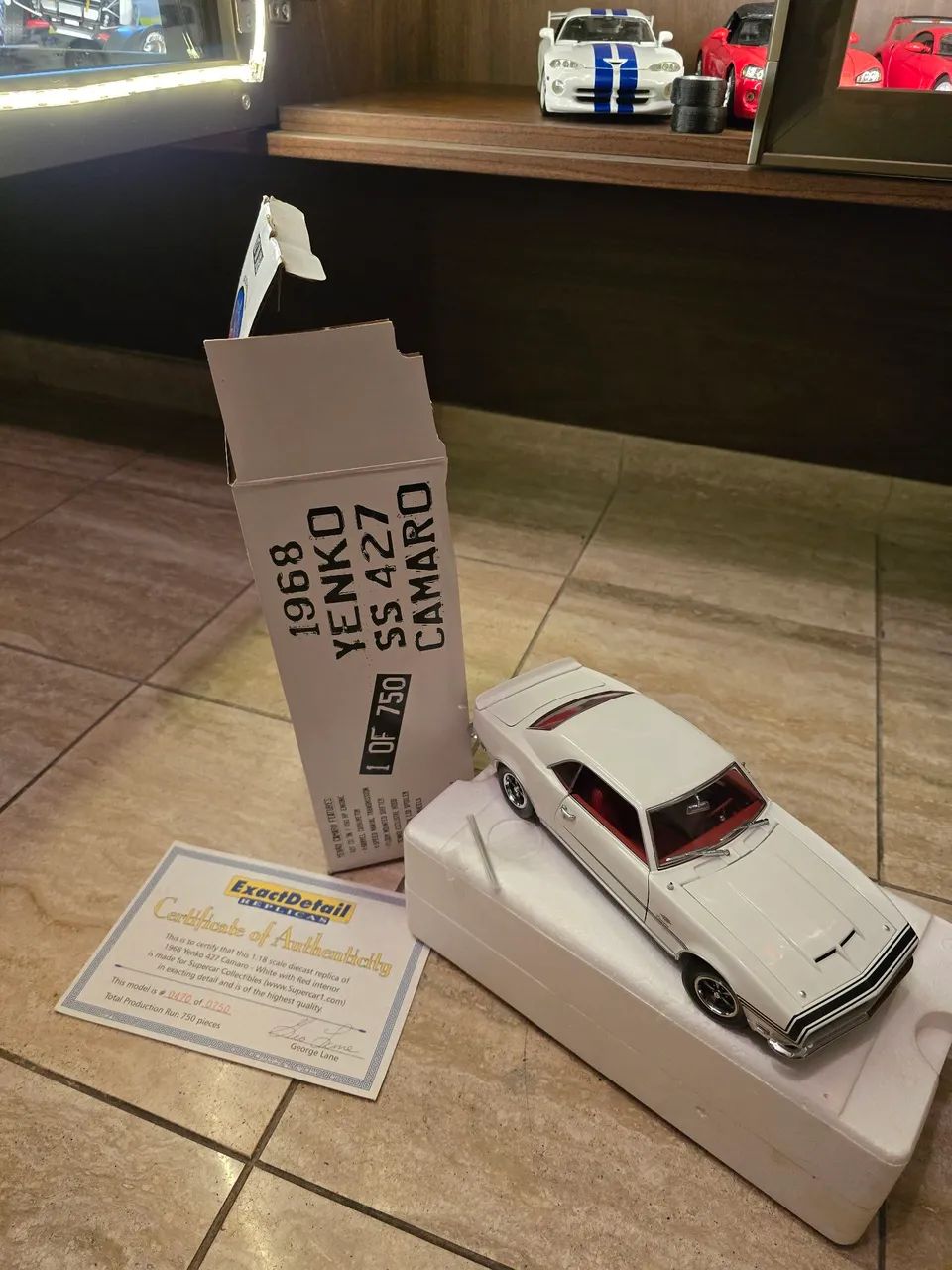 Camaro Exact detail 1/18 numerado com caixa
