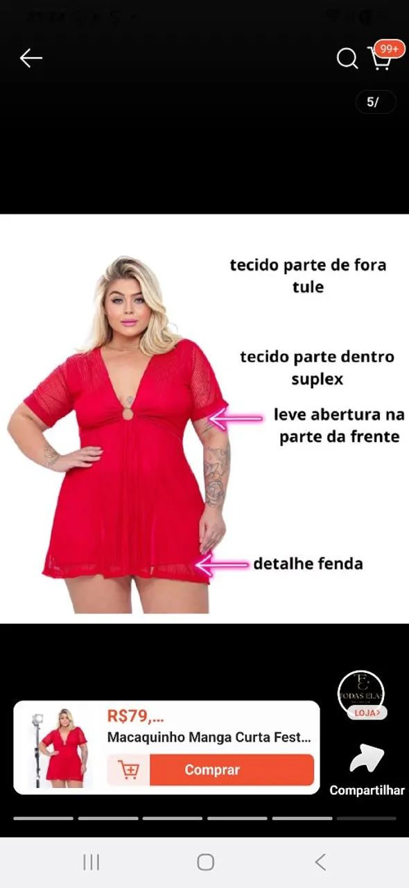 Vestido plus size  - Foto 3