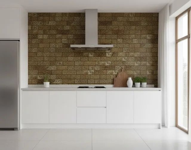 TIJOLINHO MURALA - LUXO E BRILHO DOURADO  - Foto 2