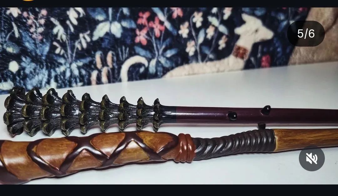 Varinhas weasleys com suporte de ferro direto do parque harry potter - Foto 3