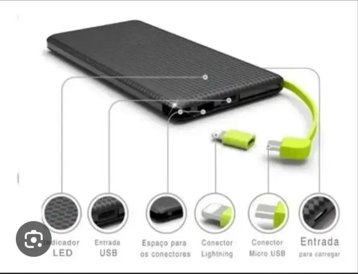 Carregador Portátil Peining 5000mAh - Foto 2
