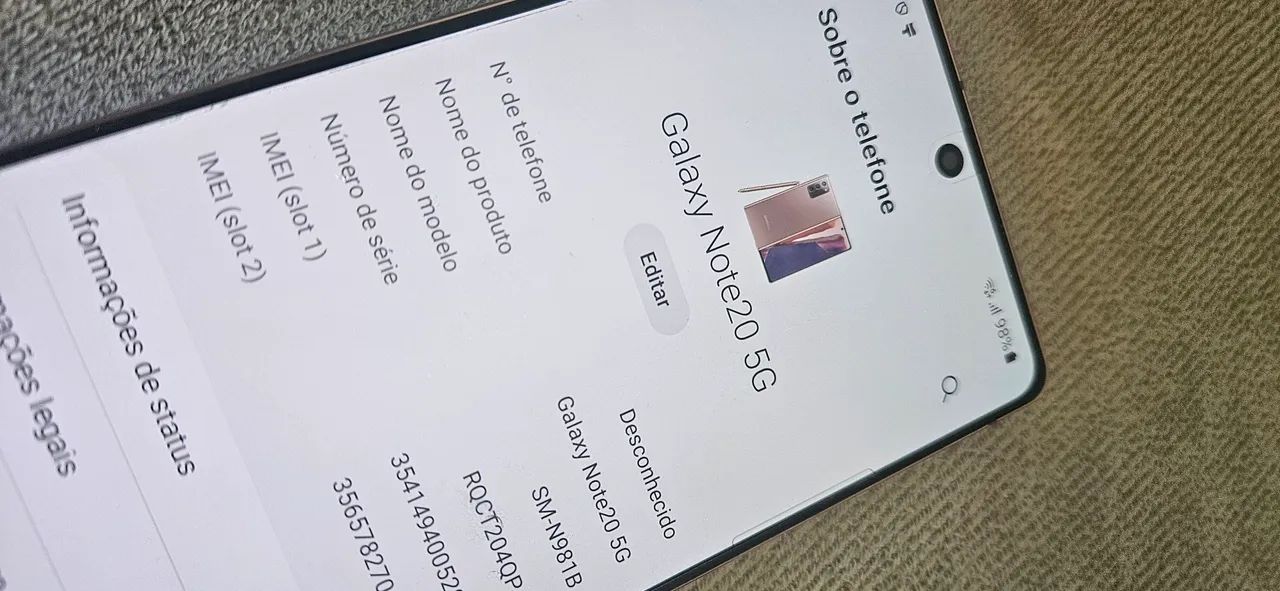 Celular samsuing note 20 em excelente estado - Foto 4